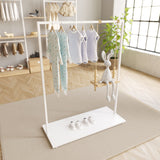 Clothing Rail Como white, W 120, 3 heights