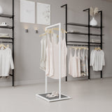 Clothing rail Como - marble look - W 60, 3 heights