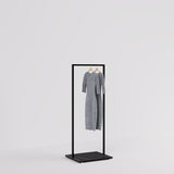 Clothing rail Como - marble look - W 60, 3 heights