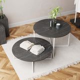 Display Table Como, Round, Marble Look