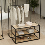 Display Table & Clothing Rail Como, in black