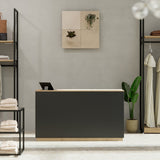 Shop Counter Java, anthracite and wood
