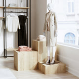 Cube Table Mana, in wood decor