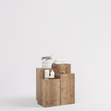 Cube Table Toro, in wood decor Oak