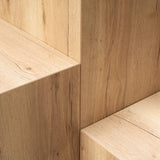 Cube Table Toro, in wood decor Oak
