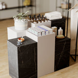 Cube Table Toro, in marble look