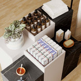 Cube Table Toro, in marble look
