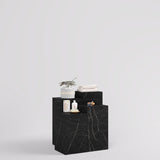 Cube Table Toro, in marble look