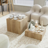 Cube Table Mana, in wood decor