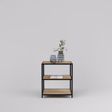 Display Table Modena, Square, black steel