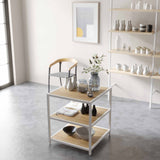Display Table Modena, Square, white steel