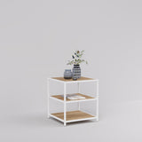 Display Table Modena, Square, white steel