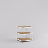 Display Table Modena, Square, white steel