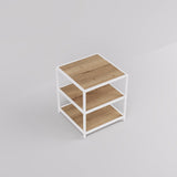 Display Table Modena, Square, white steel