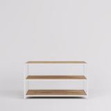 Display Table Modena, Rectangular, white steel
