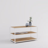 Display Table Modena, Rectangular, white steel