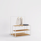 Display Table & Clothing Rail Como, in white