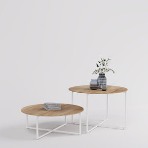 Display Table Como, Round, White Base