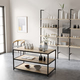 Display Table Modena, Rectangular, black steel