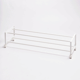 Two-Tier Rolling Shoe Rack (" H)  - Steel