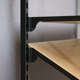 Shelf Board Addison, angled 30 degrees, incl. black brackets