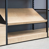 Shelf Board Addison, angled 30 degrees, incl. black brackets