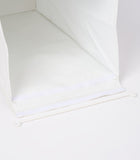 Laundry Hamper with Cotton Liner - Two Sizes - Steel + Cotton