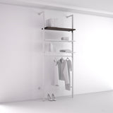Shelf Board Ceres, 25 mm, incl. black brackets for wardrobe system