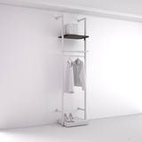 Shelf Board Ceres, 25 mm, incl. black brackets for wardrobe system