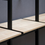 Shelf Board Ceres, 25 mm, incl. black brackets
