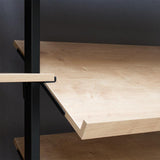 Shelf Board Ceres, angled 30 degrees, incl. black brackets