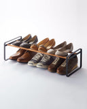 Stackable Shoe Rack (7" H)  - Steel + Wood
