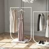 Clothing Rail Jade white, W 120, 4 heights
