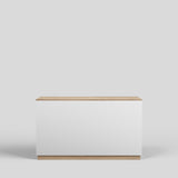 Shop Counter Java, white and wood