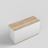 Shop Counter Java, white and wood