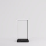 Clothing Rail Kansas, black/marble look, W 65, 3 heights