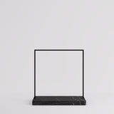 Clothing Rail Kansas, black/marble look, W 125, 3 heights