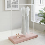 Clothing Rail Kansas, white/unicolor, W 125, 3 heights