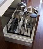 Adjustable Pot Lid and Frying Pan Organizer - Steel