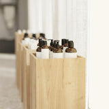 Cube Table Logan, in wood decor Oak
