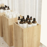 Cube Table Logan, in wood decor Oak