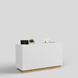 Shop Counter Matera, white and wood