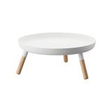 Countertop Pedestal Tray (5" H)  - Steel + Wood