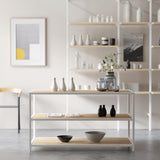Display Table Modena, Rectangular, white steel