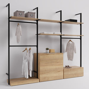 Open Wardrobe - Shelving System Ceres - Style 3