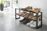 Two-Tier Expandable Shoe Rack (11.8" H)  - Steel
