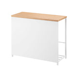 Entryway Storage Organizer & Bench (18" H)  - Steel + Wood