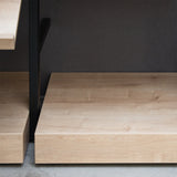 Pedestal Ceres, wooden base for Shelving System