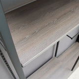 Shelf Board incl. Black Brackets for Wardrobe System Addison