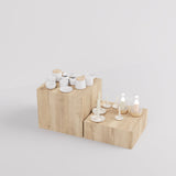 Cube Table Mana, in wood decor